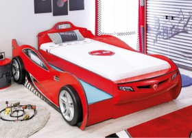 CARBED Кровать-машина Coupe с выдвижной кроватью Red 20.03.1306.00 в Барнауле - barnaul.katalogmebeli.com | фото
