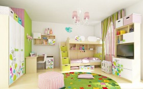 Детская комната Флёр (Белый/корпус Клен) в Барнауле - barnaul.katalogmebeli.com | фото 6