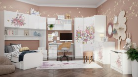 Детская комната Совушки (Белый/корпус Выбеленное дерево) в Барнауле - barnaul.katalogmebeli.com | фото 2