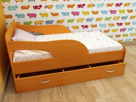 Кровать детская Максимка Млечный дуб/Венге в Барнауле - barnaul.katalogmebeli.com | фото 4