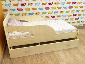 Кровать детская Максимка Млечный дуб/Венге в Барнауле - barnaul.katalogmebeli.com | фото 8