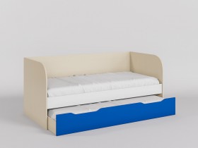 Диван-кровать Скай (Синий/Белый/корпус Клен) в Барнауле - barnaul.katalogmebeli.com | фото