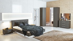 Двуспальная кровать «Наоми» (Фон серый, Джут) в Барнауле - barnaul.katalogmebeli.com | фото 7