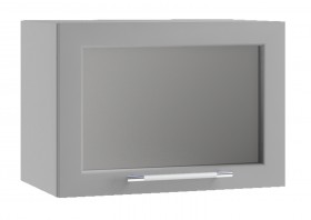 Гарда ПГС 500 шкаф верхний горизонтальный со стеклом Белый в Барнауле - barnaul.katalogmebeli.com | фото