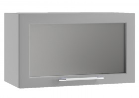 Гарда ПГС 600 шкаф верхний горизонтальный со стеклом Белый в Барнауле - barnaul.katalogmebeli.com | фото
