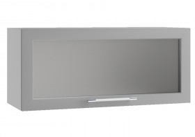 Гарда ПГС 800 шкаф верхний горизонтальный со стеклом Белый в Барнауле - barnaul.katalogmebeli.com | фото