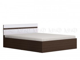 Ким кровать 1,4 (Венге/белый глянец) в Барнауле - barnaul.katalogmebeli.com | фото