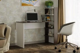 Компьютерный стол №3 (Венге/Белый) в Барнауле - barnaul.katalogmebeli.com | фото