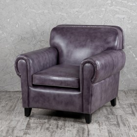 Кресло кожаное Элегант (Фиолетовый) в Барнауле - barnaul.katalogmebeli.com | фото