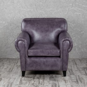 Кресло кожаное Элегант (Фиолетовый) в Барнауле - barnaul.katalogmebeli.com | фото 4