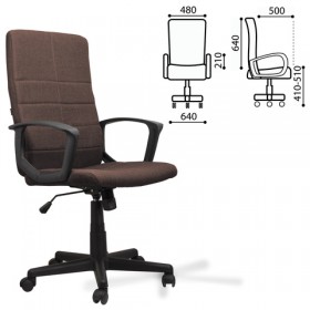 Кресло офисное BRABIX Focus EX-518 (коричневый) в Барнауле - barnaul.katalogmebeli.com | фото