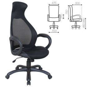 Кресло офисное BRABIX Genesis EX-517 (черное) в Барнауле - barnaul.katalogmebeli.com | фото