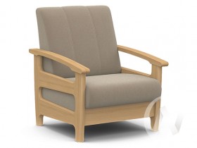 Кресло для отдыха Омега (бук лак/CATANIA LATTE) в Барнауле - barnaul.katalogmebeli.com | фото 1