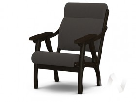 Кресло Вега-10 (венге лак/ULTRA GRAFIT) в Барнауле - barnaul.katalogmebeli.com | фото
