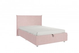 Кровать 1,2 Квест (Нежно-розовый велюр/под-мех) в Барнауле - barnaul.katalogmebeli.com | фото 1