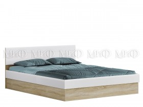 Кровать 1,4 спальня Фортуна (Дуб сонома/белый глянец) в Барнауле - barnaul.katalogmebeli.com | фото