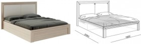 Кровать 1,6 Глэдис (М32) с подъемным механизмом Распродажа в Барнауле - barnaul.katalogmebeli.com | фото 2