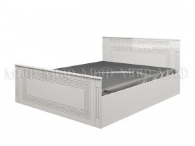 Кровать Афина-1 1,4 м (Белый/Белый глянец) в Барнауле - barnaul.katalogmebeli.com | фото