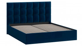 Кровать без ПМ «Эмбер» Велюр Confetti/Blue в Барнауле - barnaul.katalogmebeli.com | фото 3