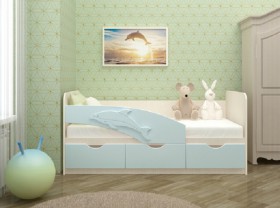 Кровать детская 1,6м Дельфин (Розовый металлик) в Барнауле - barnaul.katalogmebeli.com | фото