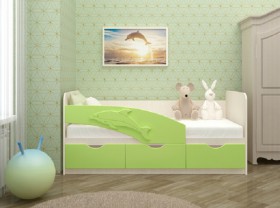 Кровать детская 1,6м Дельфин (Розовый металлик) в Барнауле - barnaul.katalogmebeli.com | фото 2