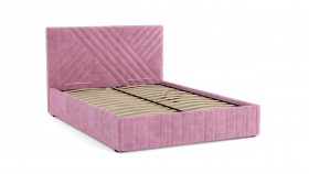 Кровать Гамма ш. 1400 (без основания для хранения) (велюр тенерифе розовый) в Барнауле - barnaul.katalogmebeli.com | фото 3