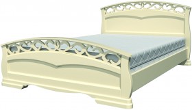 Кровать Грация-1 из массива сосны 1600*2000 Белый античный в Барнауле - barnaul.katalogmebeli.com | фото 20