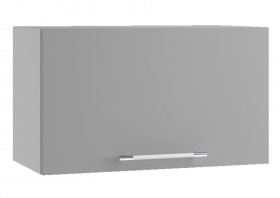 Лофт ПГ 600 шкаф верхний горизонтальный (Штукатурка белая/корпус Серый) в Барнауле - barnaul.katalogmebeli.com | фото