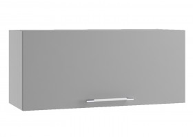 Лофт ПГ 800 шкаф верхний горизонтальный (Штукатурка белая/корпус Серый) в Барнауле - barnaul.katalogmebeli.com | фото