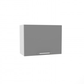 Лофт ВПГ 600 шкаф верхний горизонтальный высокий (Штукатурка белая/корпус Серый) в Барнауле - barnaul.katalogmebeli.com | фото