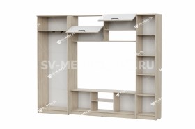 Мебель для гостиной МГС 3 Исполнение 1 Дуб Сонома / Белый в Барнауле - barnaul.katalogmebeli.com | фото 3