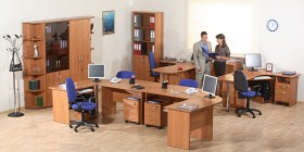 Мебель для персонала Альфа 61 Ольха в Барнауле - barnaul.katalogmebeli.com | фото
