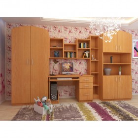 Детская Мишутка Комплект мебели (Вишня оксфорд) в Барнауле - barnaul.katalogmebeli.com | фото