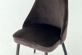 Набор стульев Милан 2 шт (кофе велюр/белый) в Барнауле - barnaul.katalogmebeli.com | фото 3
