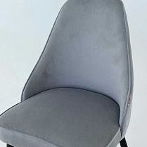 Набор стульев Милан 2 шт (серый велюр/белый) в Барнауле - barnaul.katalogmebeli.com | фото 2