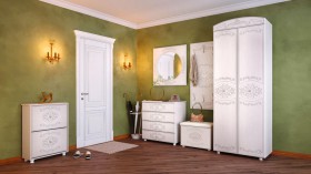 Шкаф 2-х дверный комбинированный "Каролина" (патина) в Барнауле - barnaul.katalogmebeli.com | фото 8