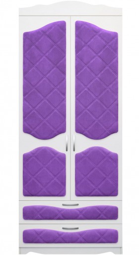 Шкаф 2-х створчатый с ящиками серии Иллюзия 32 Фиолетовый в Барнауле - barnaul.katalogmebeli.com | фото