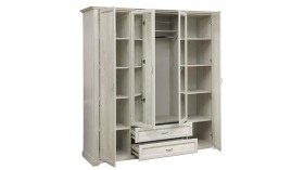 Шкаф для одежды "Сохо" (бетон пайн белый/2 ящика/зеркало) в Барнауле - barnaul.katalogmebeli.com | фото 6