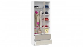 Шкаф для одежды комбинированный «Сканди» Дуб Гарден/Белый/Глиняный серый в Барнауле - barnaul.katalogmebeli.com | фото 3