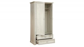 Шкаф для одежды "Сохо" (бетон пайн белый/2 ящика/зеркало) в Барнауле - barnaul.katalogmebeli.com | фото 3