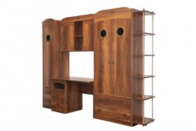 Шкаф комбинированный для белья «Навигатор» (Дуб Каньон) в Барнауле - barnaul.katalogmebeli.com | фото 6