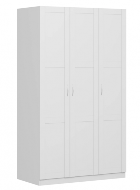 Шкаф трехдверный Пегас сборный белый в Барнауле - barnaul.katalogmebeli.com | фото