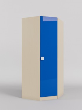 Шкаф угловой (угловая секция) Скай люкс (Синий/корпус Клен) в Барнауле - barnaul.katalogmebeli.com | фото