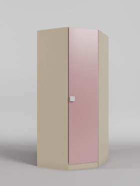 Шкаф угловой (угловая секция) Грэйси (Розовый/корпус Клен) в Барнауле - barnaul.katalogmebeli.com | фото 1