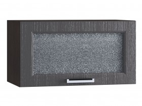 Шкаф верхний горизонтальный со стеклом 600, ШВГС 600 (Клен серый/корпус венге) в Барнауле - barnaul.katalogmebeli.com | фото
