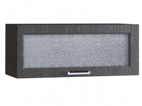 Шкаф верхний горизонтальный со стеклом 800, ШВГС 800 (Клен серый/корпус венге) в Барнауле - barnaul.katalogmebeli.com | фото