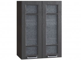 Шкаф верхний со стеклом 609, ШВС 609 новый (Клен серый/корпус венге) в Барнауле - barnaul.katalogmebeli.com | фото