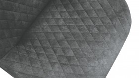 Стул «Оливер» К1С Черный муар/Микровелюр Wellmart Graphite в Барнауле - barnaul.katalogmebeli.com | фото 3