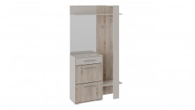 Шкаф для одежды «Нуар» тип 1 Фон серый/Дуб сонома в Барнауле - barnaul.katalogmebeli.com | фото 2