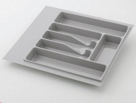 Вкладыш для кухонных принадлежностей, серый, Volpato 400 мм в Барнауле - barnaul.katalogmebeli.com | фото